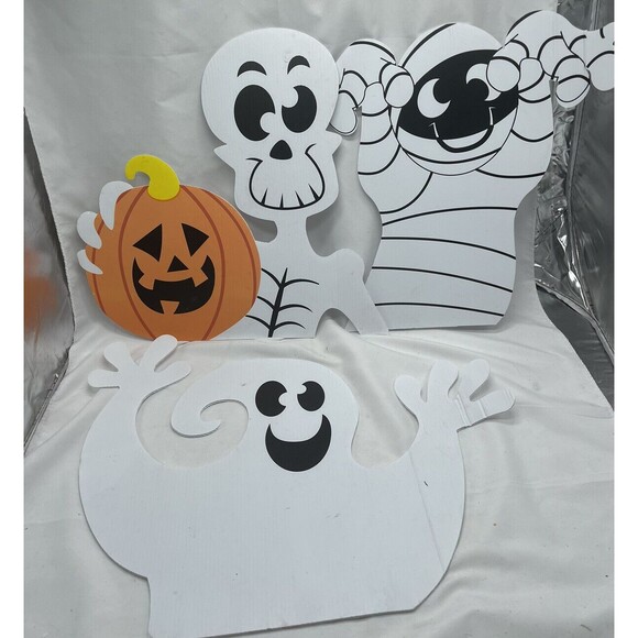 Halloween 3 Ghost Decorations Indoor Halloween Yard Sign Is Suitable For Outdoor - Picture 6 of 13